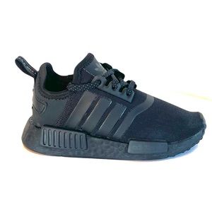 Kids Unisex Adidas NMD R1s All Black Slip On Sneaker US Size 11K